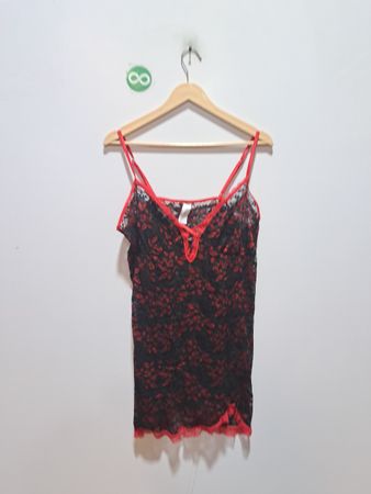 Secret Treasures Black and Red Lace Cami