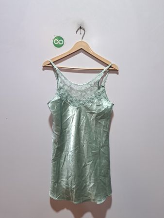 Minzgrünes Spitzenbesatz-Camisole