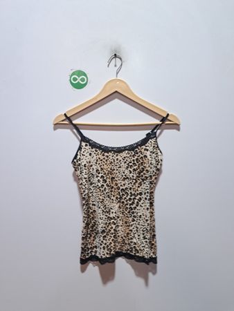 Leoprint-Spitzen-Camisole