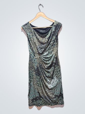 Connected Apparel Damenknitterkleid mit Print