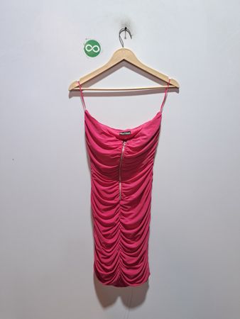 Wet Seal Pink gerafftes Minikleid