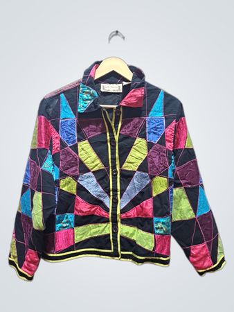 Life Style gesteppte Patchwork-Jacke