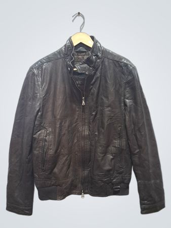 Hugo Boss Leather Bomber Jacket