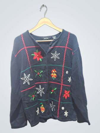 Crystal-Kobe Weihnachtsstrickjacke