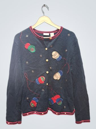FIELDGEAR Women's Mitten Christmas Cardigan