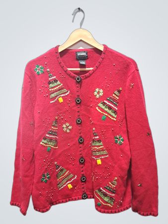 Studio Joy Christmas Tree Cardigan
