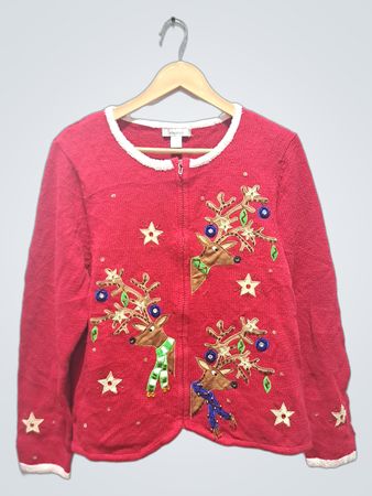 Dressbarn Weihnachts-Rentier-Cardigan