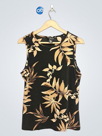 George Blumen-ärmelloses Top