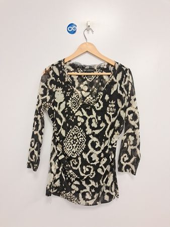 INC International Concepts Sheer Print Top