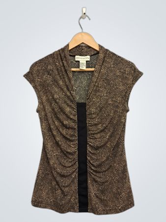 DONCASTER Damen ärmelloses gerafftes Top