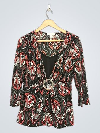 Dressbarn bedruckte Bluse
