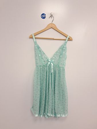 Minzgrünes Babydoll-Nachtwäsche