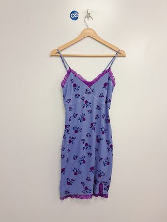 Wild Fable Florales Slip-Kleid mit Spitzeinsatz