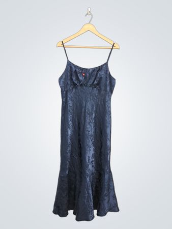 Cooper Navy Blumenmuster Slip-Kleid