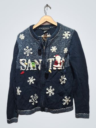 ALLE PUNKTE BEI REFERENZPUNKT SANTA Snowflake Ugly Christmas Sweater