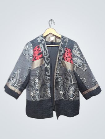 Chico's Paisley-Print-Jacke