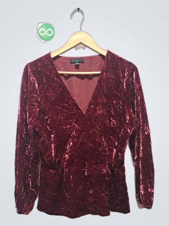 J. Crew Samt-Wickel-Oberteil