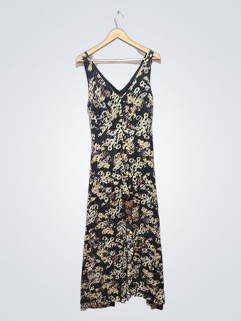 MATERIAL GIRL Floral Print V-Ausschnitt Maxikleid