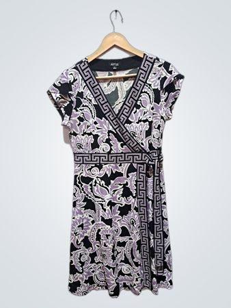 Damen Wickelkleid mit Blumenmuster