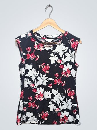 Liz Claiborne Blumiges ärmelloses Top