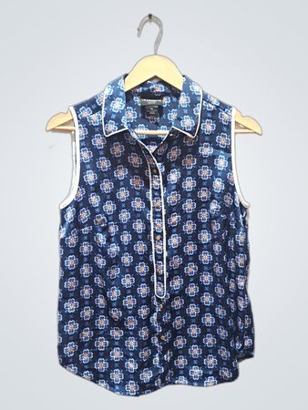 Liz Claiborne Petite ärmelloses Hemd mit Knopfleiste