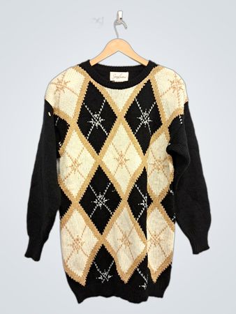 Jazzy Jeans Rauten-Strickpullover