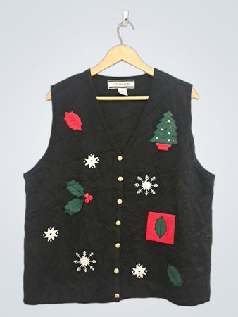 Crystal Kobe Black Weihnachtsweste
