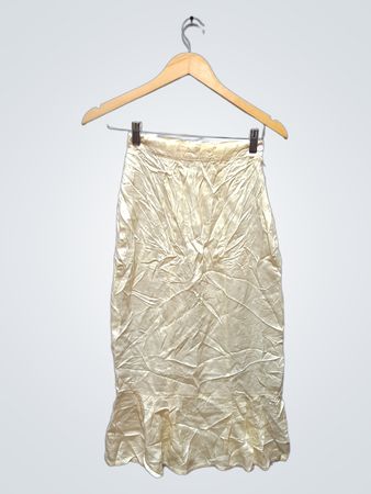 CYCLOPE Montpal Cream Slip-Rock mit Rüschensaum