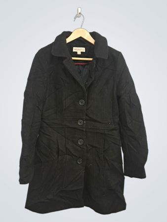 Merona Damen schwarzer Mantel