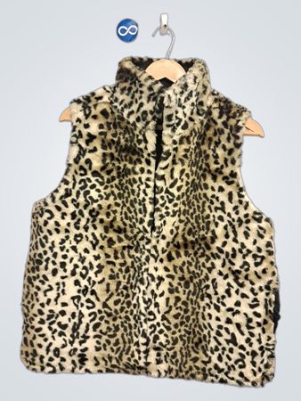 Leoprint Kunstfellweste