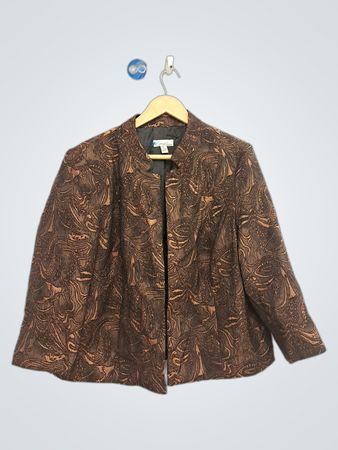 Kim Rogers Paisley Print Jacke