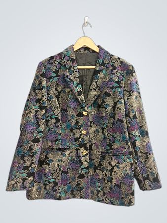 Blazer mit Blumenmuster