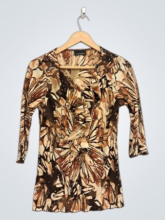 Brittany Blair Floral Paillettenoberteil