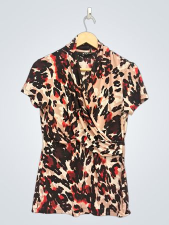 DKNY Kurzarm-Wickeltop