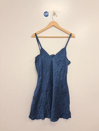 Cacique Blue Silk Slip