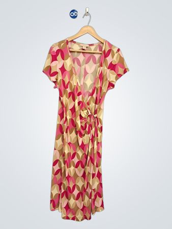 Jonathan Martin Women's Geometric Print Wrap Dress