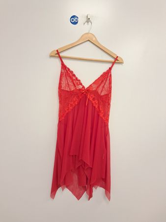 Avidlove Rotes Spitzen-Babydoll