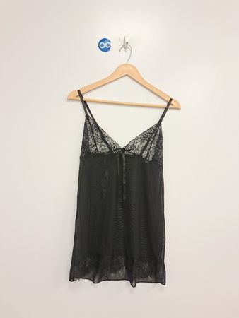 Babydoll-Spitze mit schwarzer Spitze