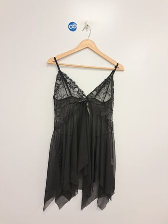 Avidlove Schwarzes Spitzen-Babydoll-Unterwäsche