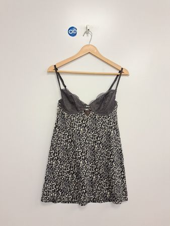 La Senza Leopardenmuster-Babydoll-Unterwäsche