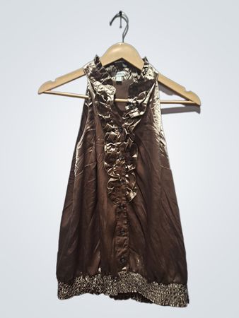 TRISTAN ärmellose Bluse mit Rüschen