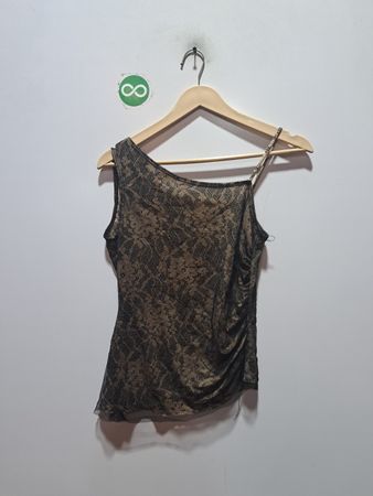 Charlotte Russe One Shoulder Lace Top