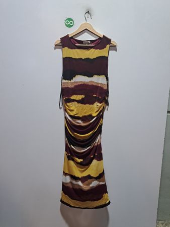 Calvin Klein gerafftes Maxikleid