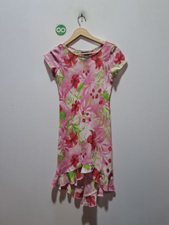 Hype Pink Kleid mit Blumenmuster