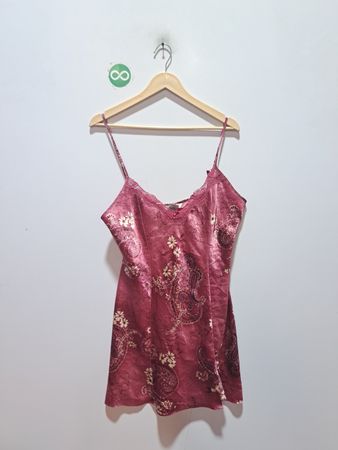 Spitzenbesatz Slipkleid mit Paisley-Muster für empfindliche Stoffe
