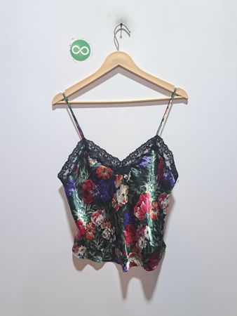Formalezza Floral Print Spitzenbesatz Cami-Top