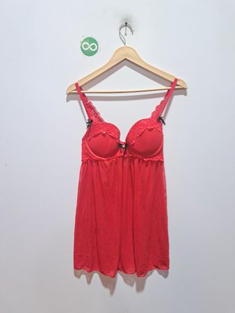 Rotes Babydoll-Unterwäsche
