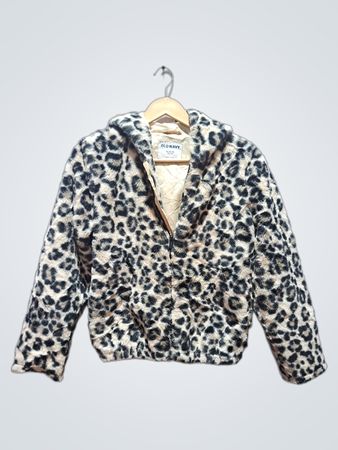 Old Navy Fleecejacke mit Leopardenmuster