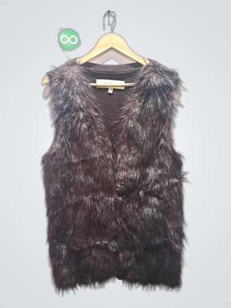 Jebby Collection Damen Kunstpelz-Weste