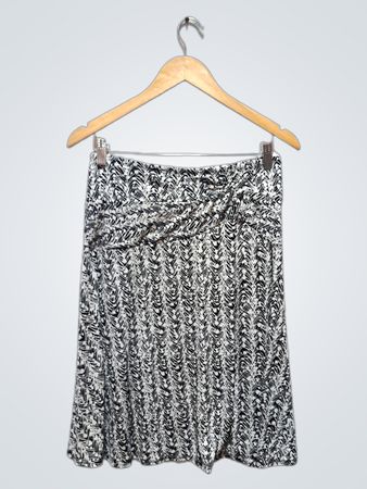 Worthington Stretch Rock mit schwarz-weißem Muster